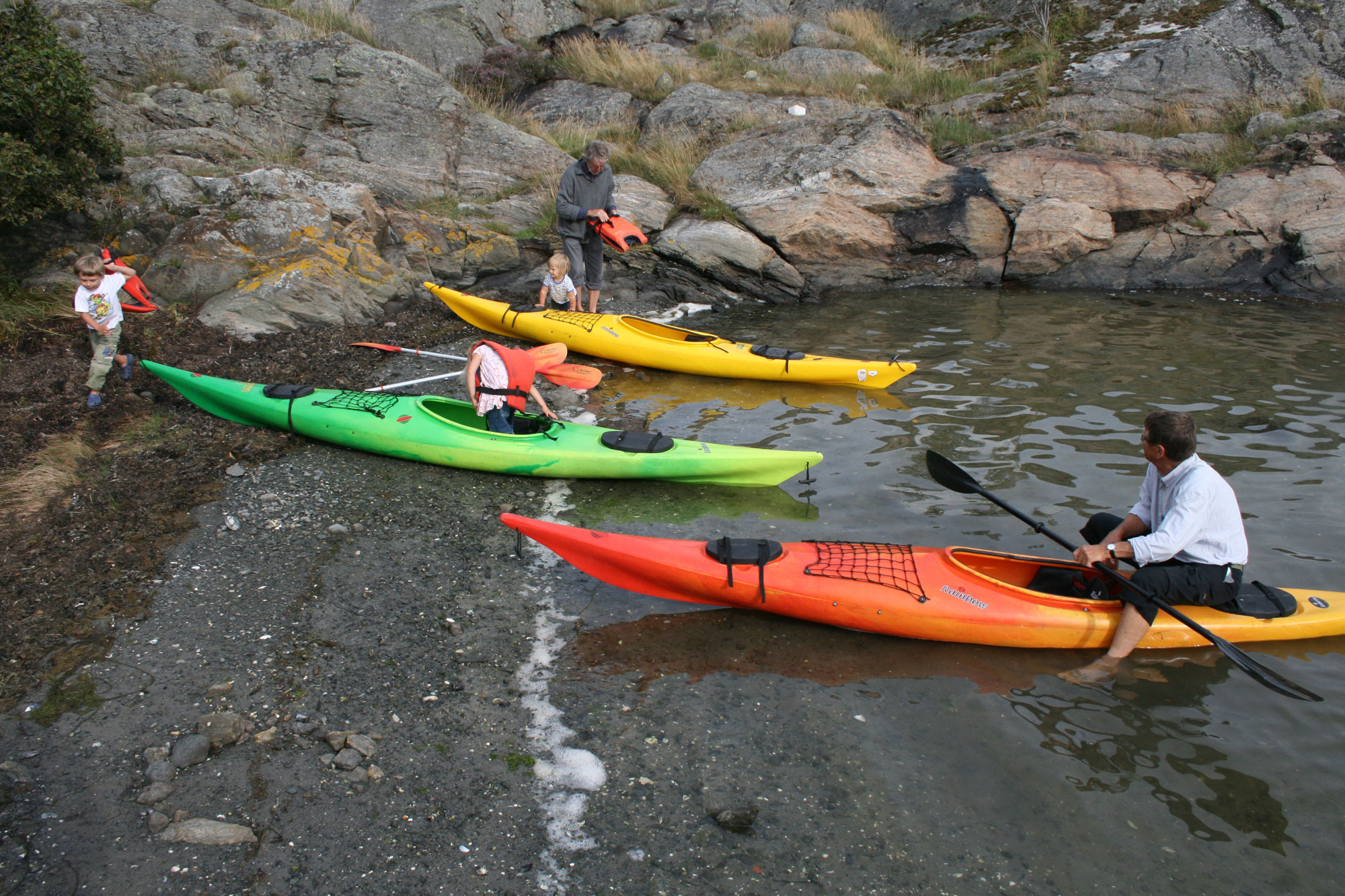 Kajak paddling